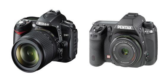 Nikon D90 vs. Pentax K-7