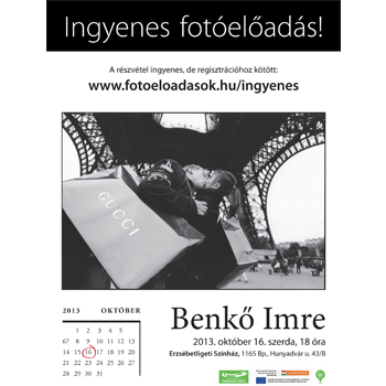 Az Ingyenes Fotóelőadások vendége: Benkő Imre
