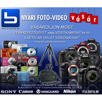 Nyári fotó-videó vásár a Bluechipben!