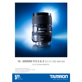 Új Tamron  16 -300mm f/3.5-6.3 MACRO objektív